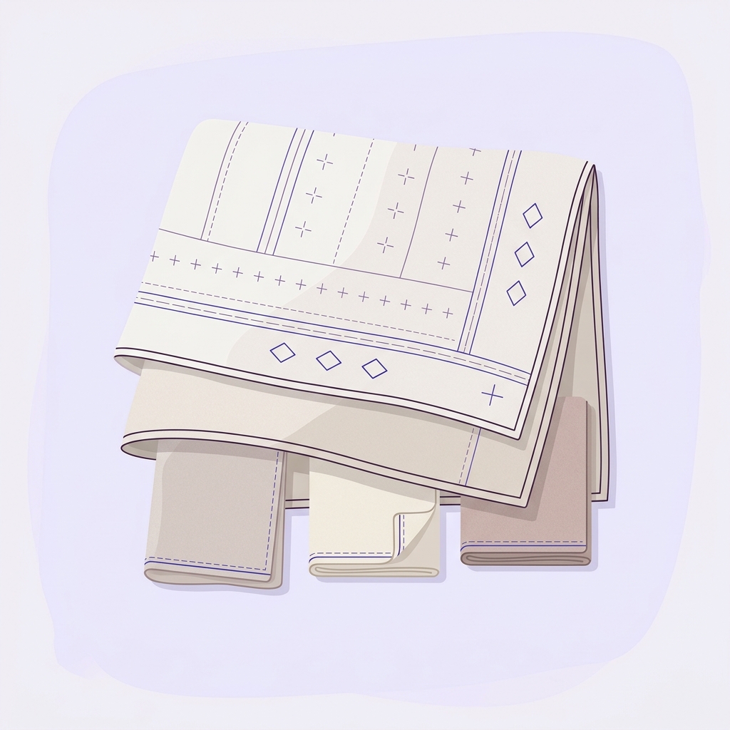 Minimalist vector scene of a quilt drying flat on a clean surface with towels underneath showing how do you wash a quilt without ruining it